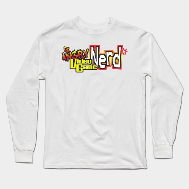 Angry Video Game Nerd Long Sleeve T-Shirt by Combroo